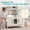 Best Choice Products Wooden Cottage Kids Pretend Play Kitchen with 11 Accessories, Espresso Machine